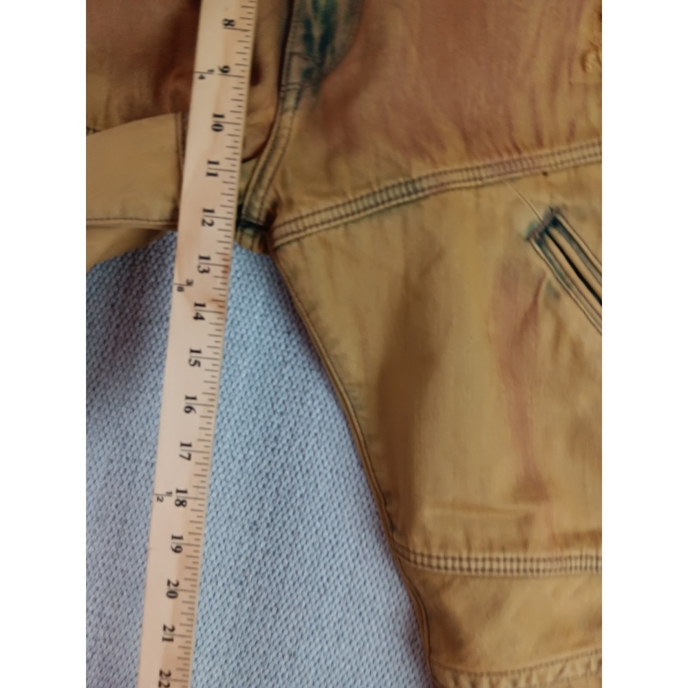 Akoo‎ Jeans Mens 38X34 Brown Tie Dye Distressed Studded Big Oak Fit Studded Y2K - Picture 12 of 15